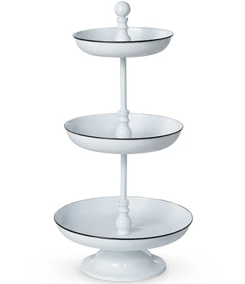 Park Hill 3-Tiered Enamelware Server