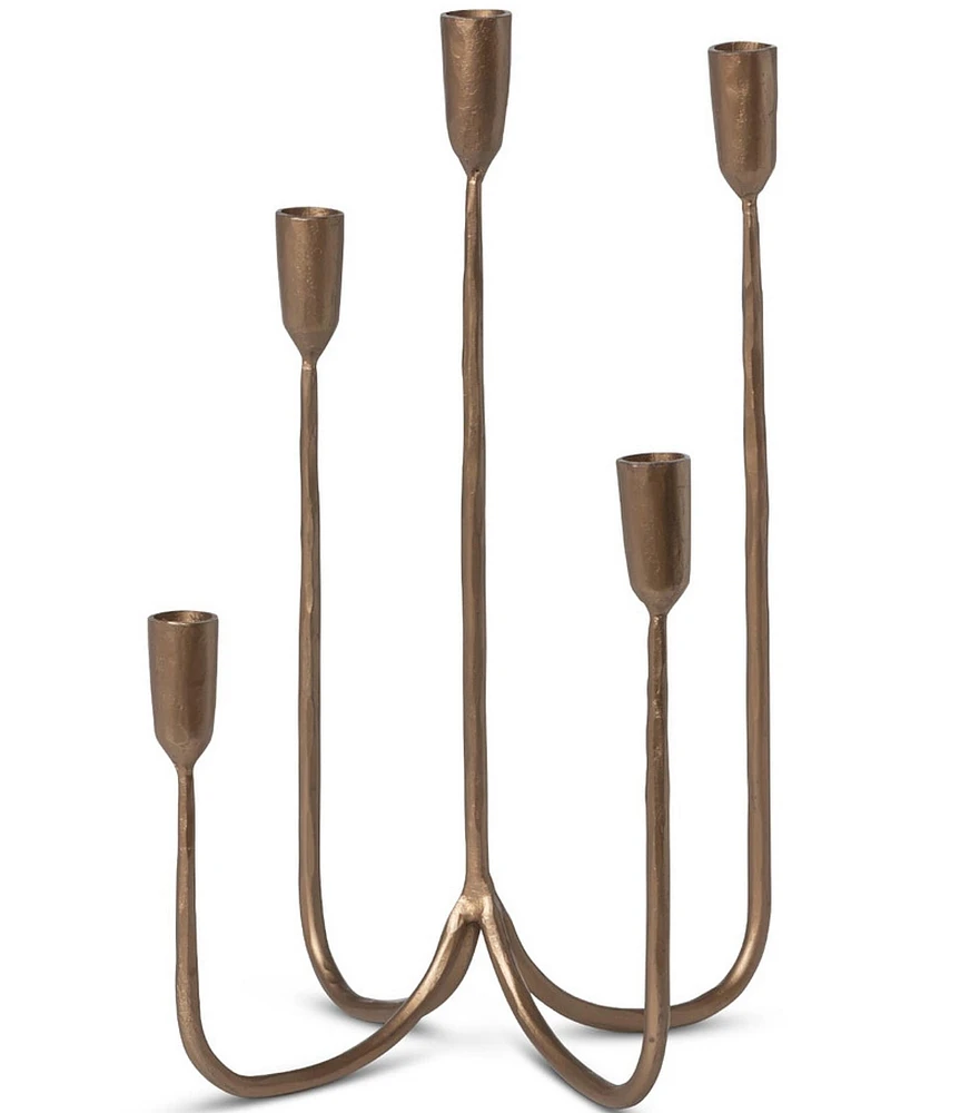 Park Hill Forged Iron Candelabra, Short