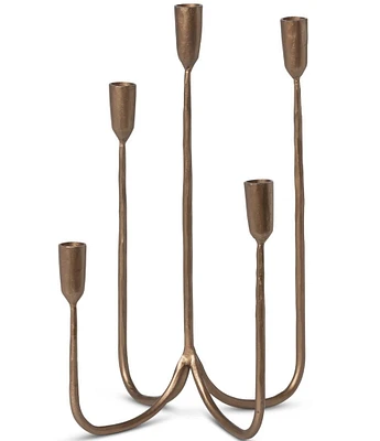 Park Hill Forged Iron Candelabra, Short