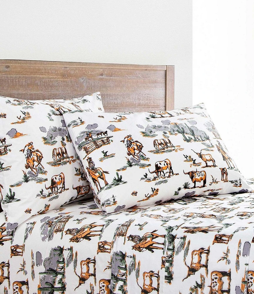 HiEnd Accents x Paseo Road 200-Thread Count Cotton Ranch Life Sheet Set
