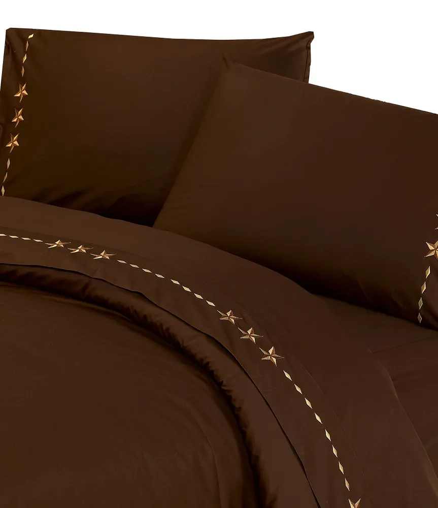Paseo Road by HiEnd Accents 350-Thread Count Embroidered Star Sheet Set