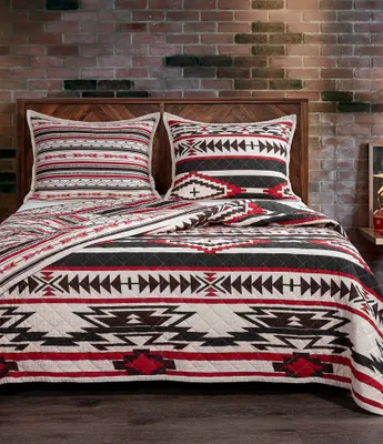 Paseo Road by HiEnd Accents Cortez Geometric Print Reversible Quilt Mini Set