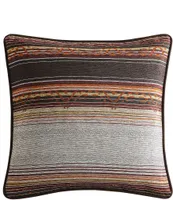 Paseo Road by HiEnd Accents Estes Chenille Stripe Reversible Vegan Leather Euro Sham