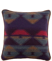 Paseo Road by HiEnd Accents Gila Geometric Print Wool Blend Square Pillow