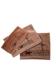 Paseo Road by HiEnd Accents Jasper Embroidered Windmill Landscape 3-Piece Bath Towel Set