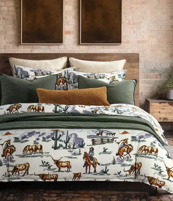 Paseo Road by HiEnd Accents Ranch Life Western Reversible Duvet Cover Mini Set