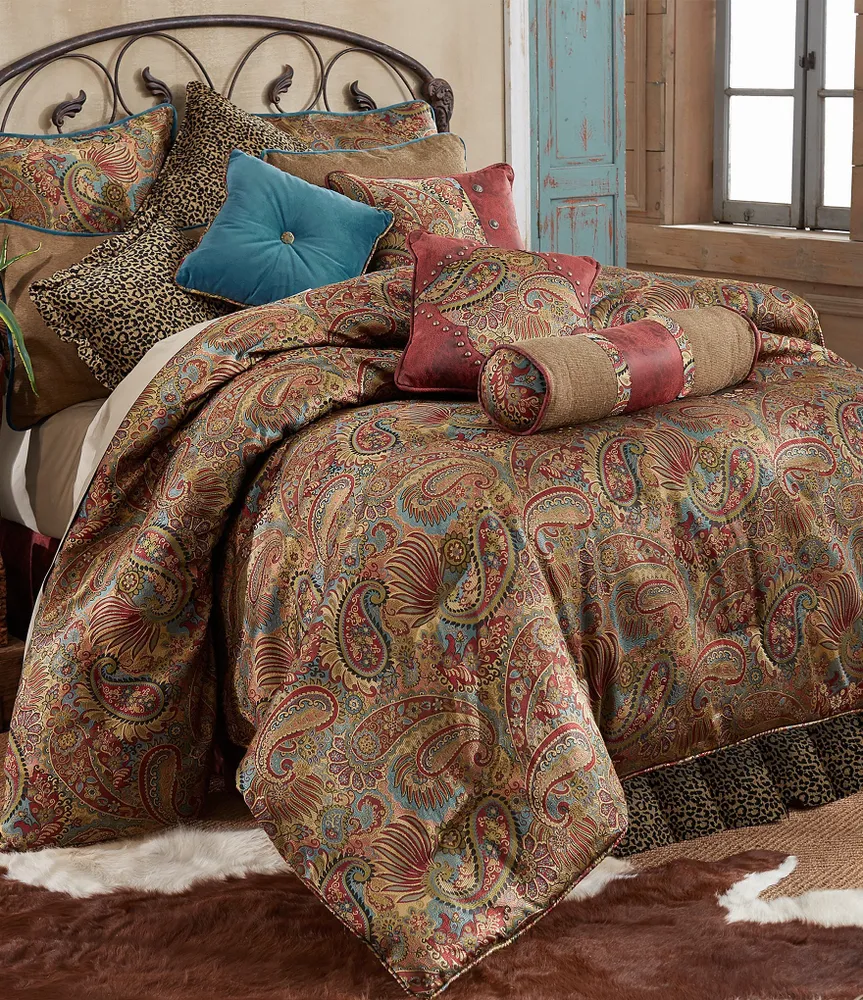 Paseo Road by HiEnd Accents San Angelo Paisley & Leopard Printed Comforter Set