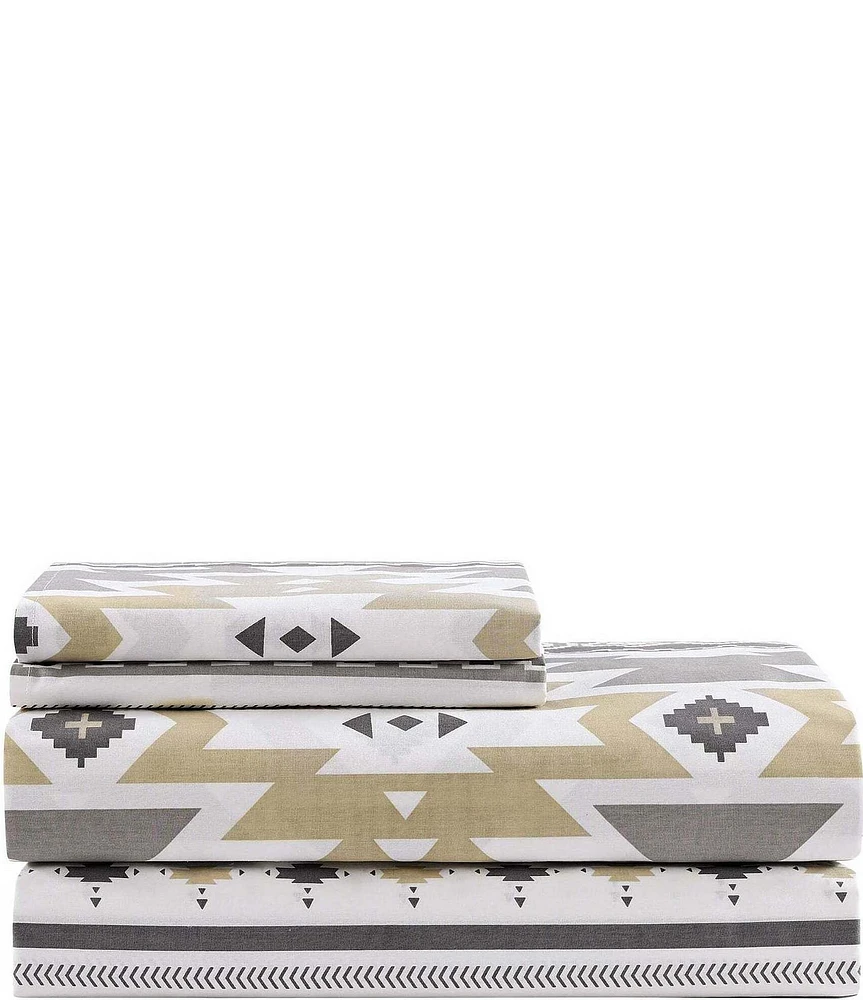 Paseo Road by HiEnd Accents Southwestern Desert Sage Cotton Sheet Set