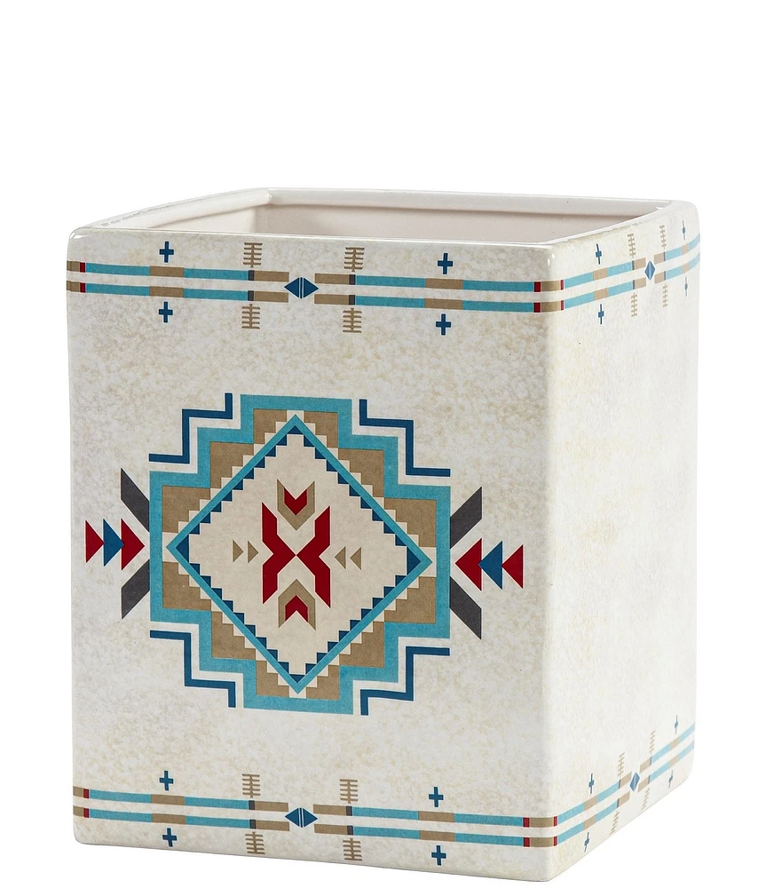 Paseo Road by HiEnd Accents Spirit Valley Southwestern Inspired Ceramic Wastebasket