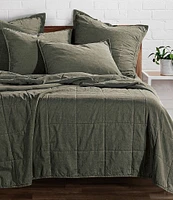 HiEnd Accents Stonewashed Cotton Canvas Coverlet