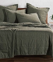 HiEnd Accents Stonewashed Cotton Canvas Coverlet Mini Set