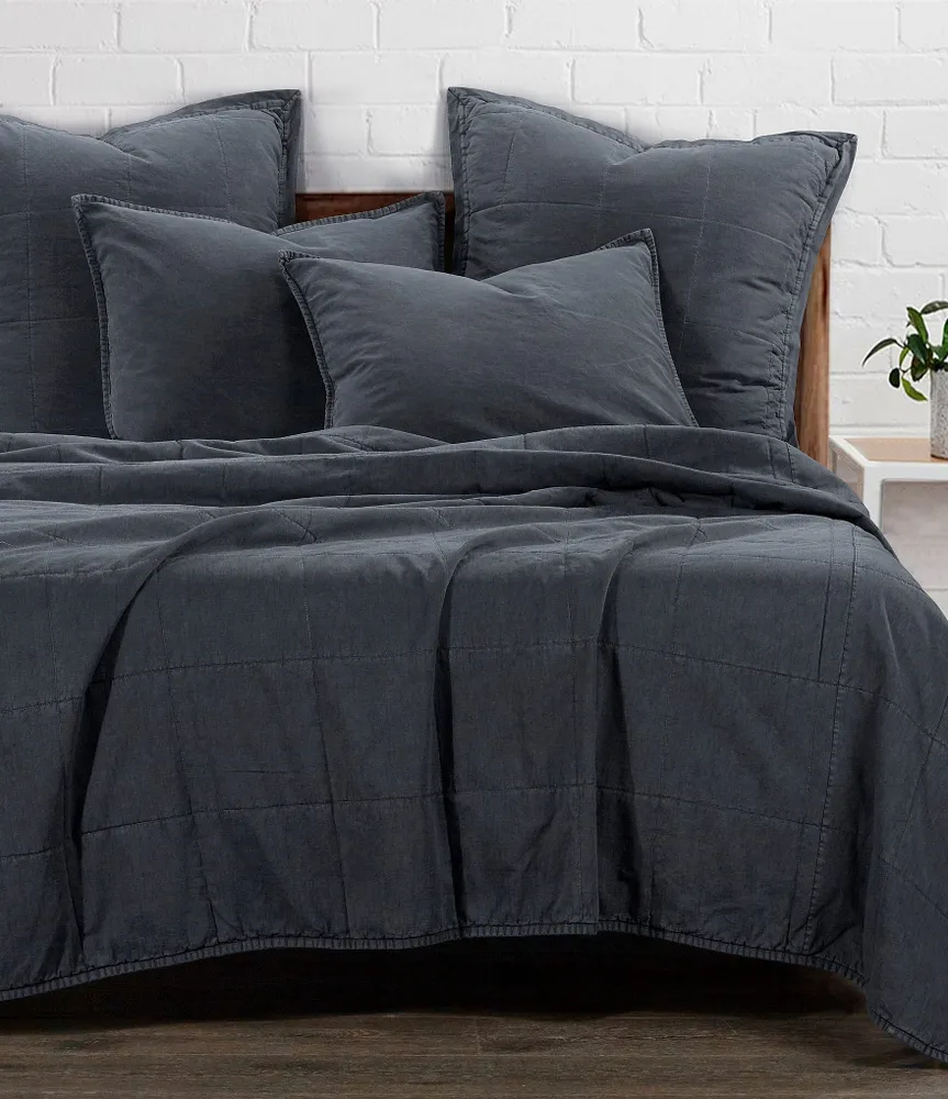 HiEnd Accents Stonewashed Cotton Canvas Coverlet Mini Set