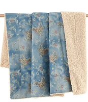 Paseo Road by HiEnd Accents Tasha Polizzi Collection Lee Western Design Teddy-Backed Boucle Plush Throw Blanket