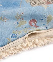 Paseo Road by HiEnd Accents Tasha Polizzi Collection Lee Western Washed Denim Teddy-Backed Square Pillow