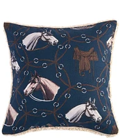 Paseo Road by HiEnd Accents Tasha Polizzi Collection Saratoga Western Teddy Square Pillow