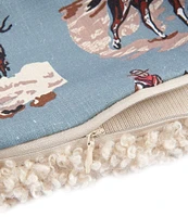 Paseo Road by HiEnd Accents Tasha Polizzi Collection Settler Teddy-Backed Western Square Pillow