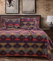 Paseo Road by HiEnd Accents Western Geometric Print Gila Wool Blend Blanket Mini Set