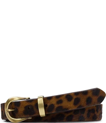 Patricia Nash 1#double; Laurin Leopard Leather Belt