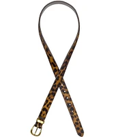 Patricia Nash 1#double; Laurin Leopard Leather Belt