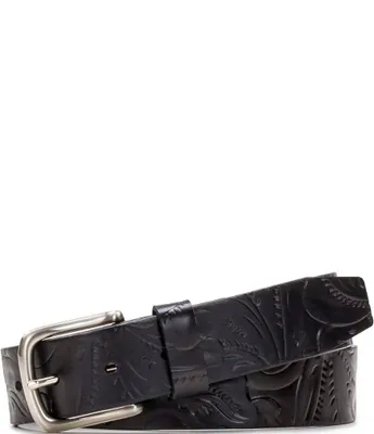 Patricia Nash 1.25#double; Pelosa Embossed Leather Belt