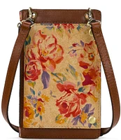 Patricia Nash Aegean Blooms Chiavella Phone Crossbody Bag