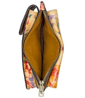 Patricia Nash Aegean Blooms Chiavella Phone Crossbody Bag