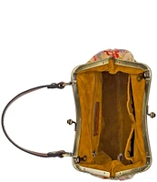 Patricia Nash Aegean Blooms Laureana Frame Crossbody Bag