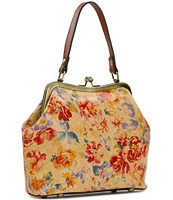 Patricia Nash Aegean Blooms Laureana Frame Crossbody Bag