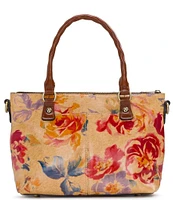 Patricia Nash Aegean Blooms Zora Top Handle Crossbody Bag