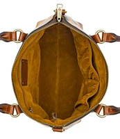 Patricia Nash Aegean Blooms Zora Top Handle Crossbody Bag