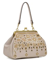 Patricia Nash Annie Greek Mirror Embroidery Kisslock Crossbody Bag