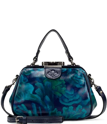 Patricia Nash Deep Blue Sea Antica Mini Frame Satchel Bag