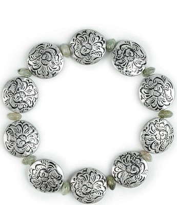 Patricia Nash Bead Etch Stretch Bracelet