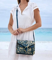 Patricia Nash Cassano Greek Floral Crossbody Bag