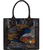 Patricia Nash Curry Chocolate Tote Bag