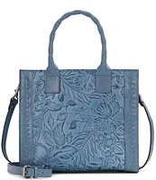 Patricia Nash Curry Floral Embossed Tote Bag