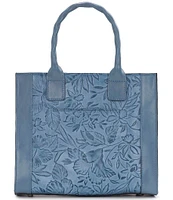 Patricia Nash Curry Floral Embossed Tote Bag