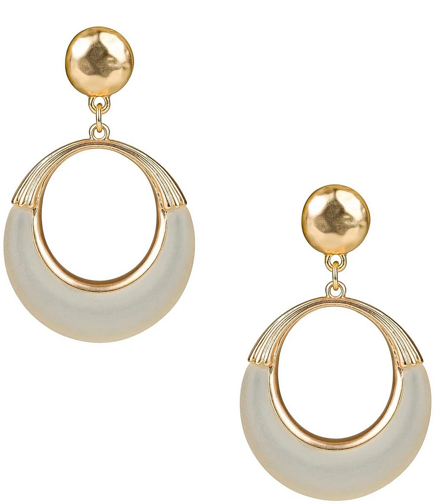 Patricia Nash Doorknockers Orbital Drop Earrings