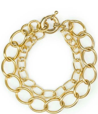 Patricia Nash Double Chain Line Bracelet