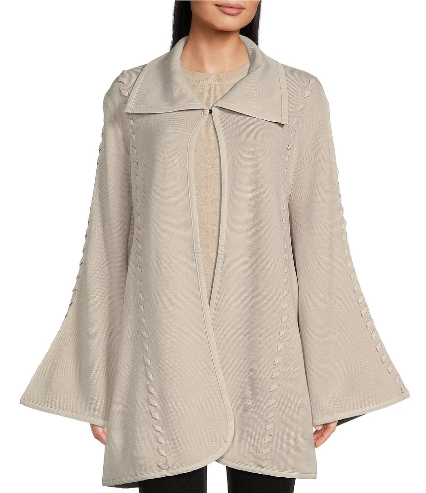 Patricia Nash Embroidered Open Sleeved Cape