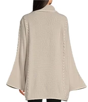 Patricia Nash Embroidered Open Sleeved Cape