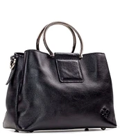 Patricia Nash Empoli Ring Handle Leather Satchel Bag