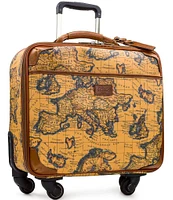 Patricia Nash European Map Soft Side Collection 18#double; Underseat Spinner