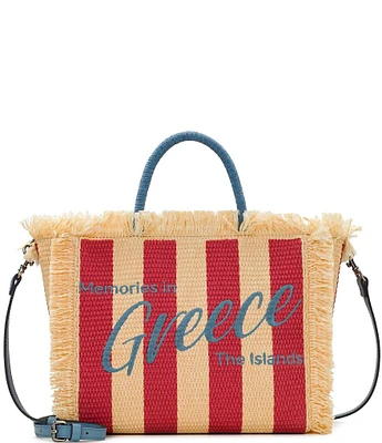 Patricia Nash Greece Straw Tote Bag