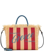 Patricia Nash Greece Straw Tote Bag