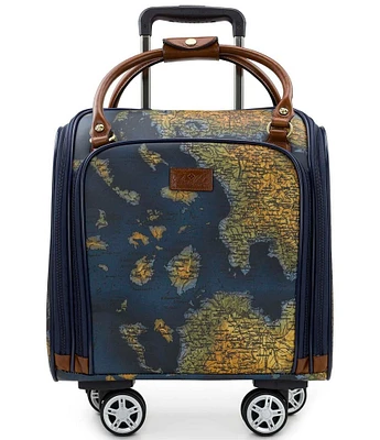 Patricia Nash Greek Map Soft Side Collection 18#double; Underseater Spinner