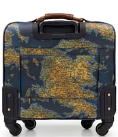 Patricia Nash Greek Map Velino Coated Linen Canvas Trolley