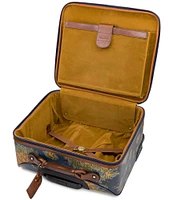 Patricia Nash Greek Map Velino Coated Linen Canvas Trolley