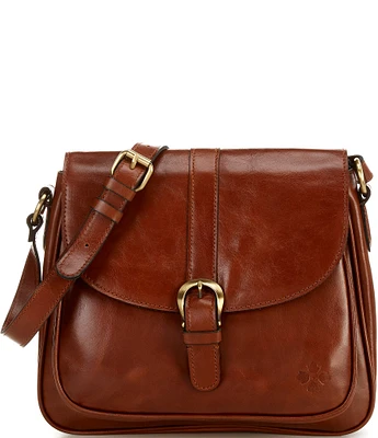 Patricia Nash Hamilton Vintage Distressed Leather Crossbody Bag