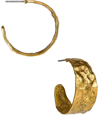 Patricia Nash Hammered Hoop Earrings